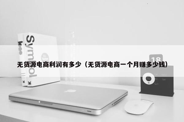 无货源电商利润有多少（无货源电商一个月赚多少钱）