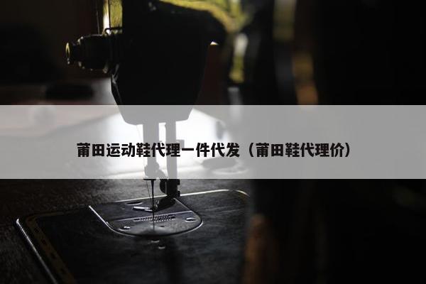 莆田运动鞋代理一件代发（莆田鞋代理价）