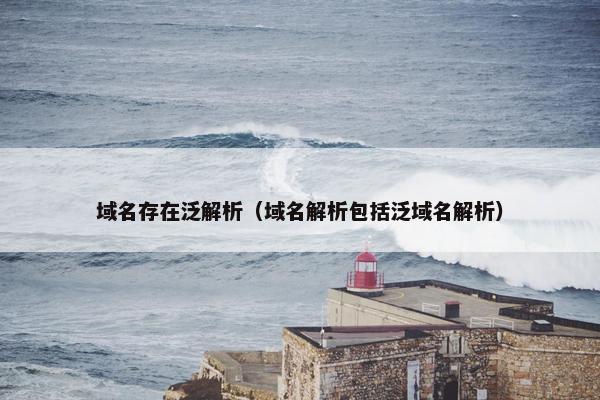 域名存在泛解析（域名解析包括泛域名解析）