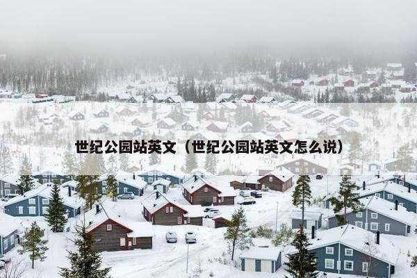 世纪公园站英文（世纪公园站英文怎么说）