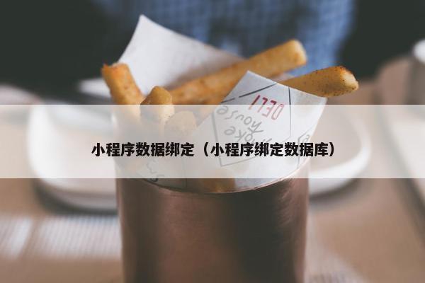 小程序数据绑定（小程序绑定数据库）