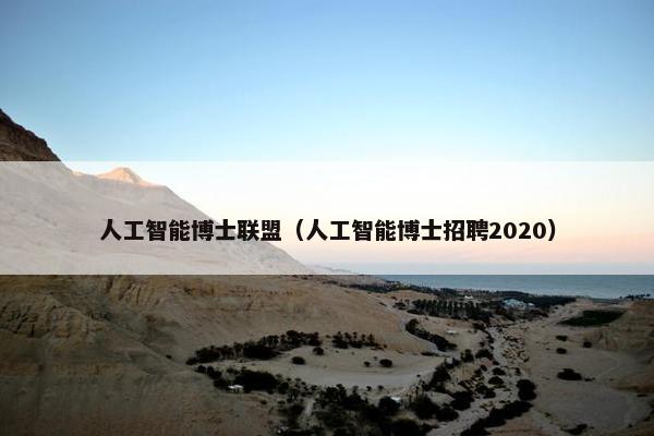 人工智能博士联盟（人工智能博士招聘2020）