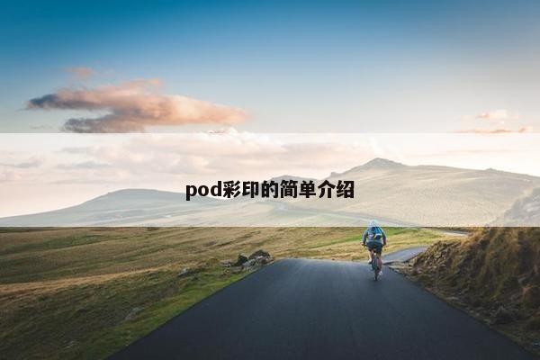 pod彩印的简单介绍