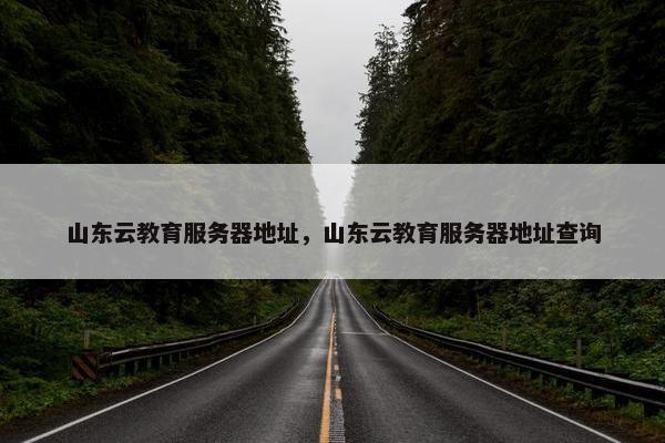 山东云教育服务器地址，山东云教育服务器地址查询