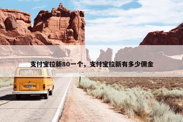 支付宝拉新80一个，支付宝拉新有多少佣金