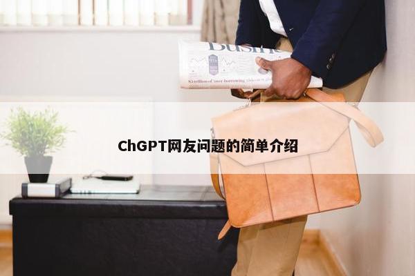 ChGPT网友问题的简单介绍