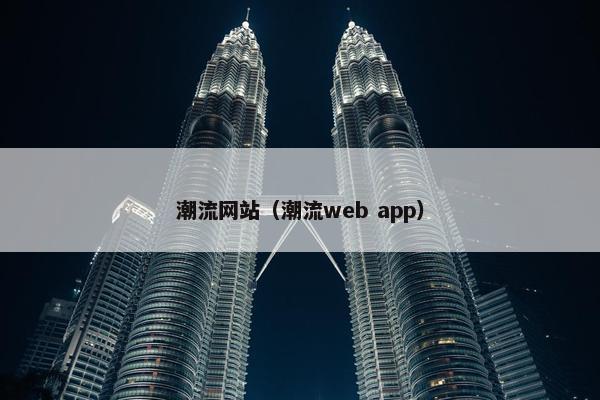 潮流网站（潮流web app）