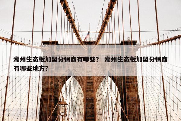 潮州生态板加盟分销商有哪些？ 潮州生态板加盟分销商有哪些地方？