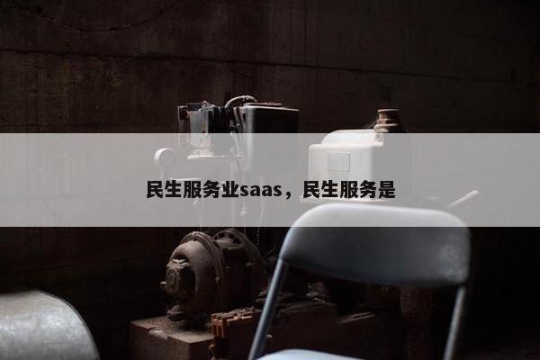 民生服务业saas，民生服务是