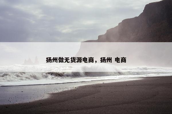 扬州做无货源电商，扬州 电商
