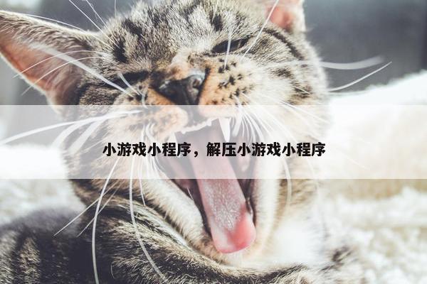 小游戏小程序，解压小游戏小程序