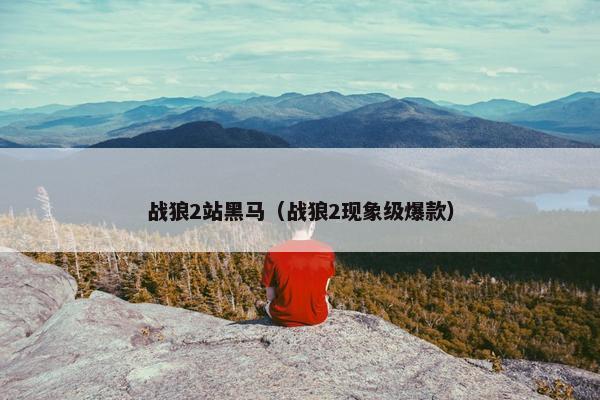 战狼2站黑马（战狼2现象级爆款）