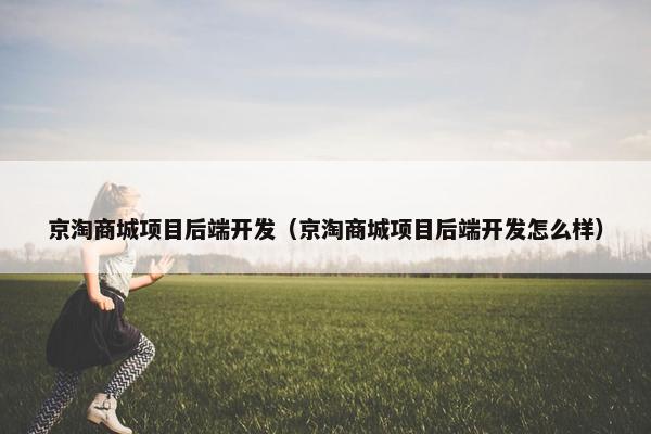 京淘商城项目后端开发（京淘商城项目后端开发怎么样）