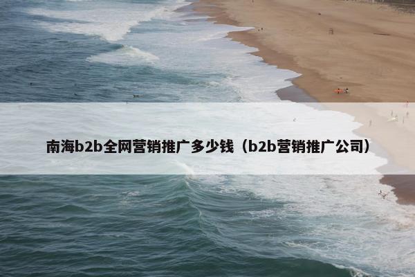 南海b2b全网营销推广多少钱（b2b营销推广公司）