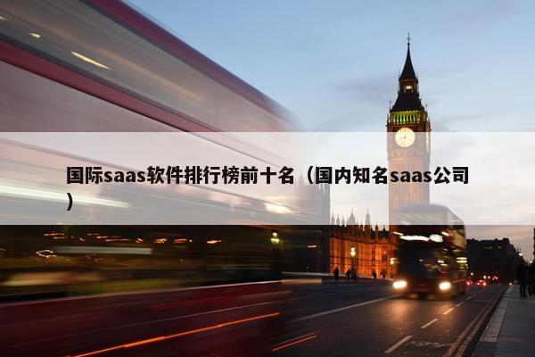 国际saas软件排行榜前十名（国内知名saas公司）