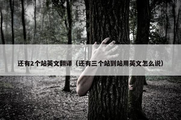 还有2个站英文翻译（还有三个站到站用英文怎么说）