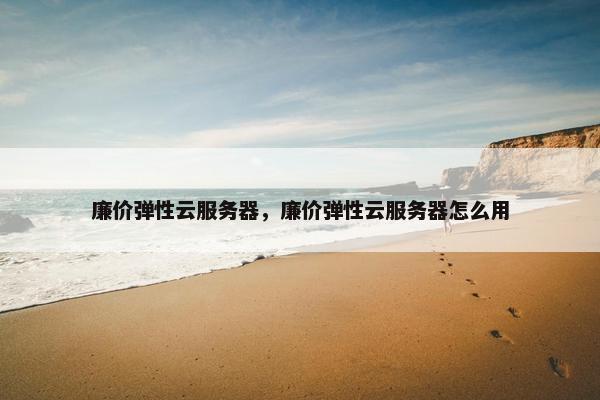 廉价弹性云服务器，廉价弹性云服务器怎么用