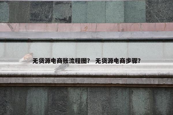 无货源电商账流程图？ 无货源电商步骤？