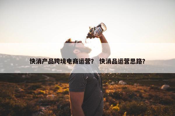 快消产品跨境电商运营？ 快消品运营思路？