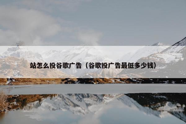 站怎么投谷歌广告（谷歌投广告最低多少钱）