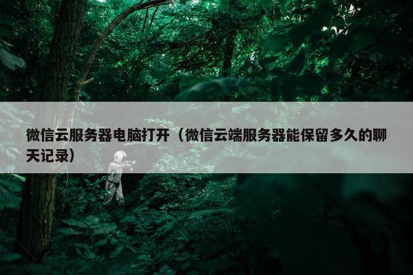 微信云服务器电脑打开（微信云端服务器能保留多久的聊天记录）