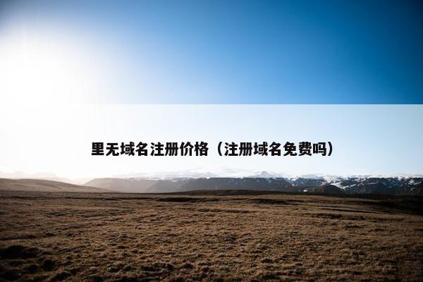 里无域名注册价格（注册域名免费吗）