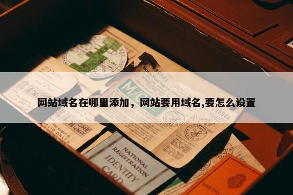 网站域名在哪里添加，网站要用域名,要怎么设置