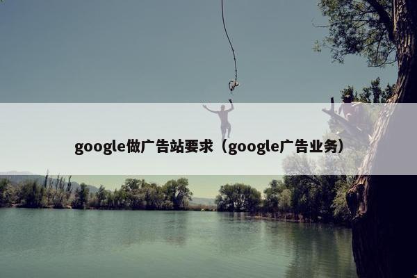 google做广告站要求（google广告业务）