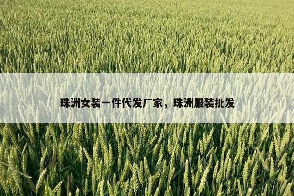 珠洲女装一件代发厂家，珠洲服装批发