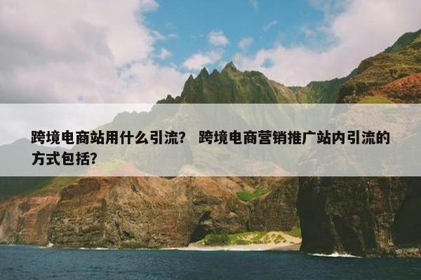 跨境电商站用什么引流？ 跨境电商营销推广站内引流的方式包括？