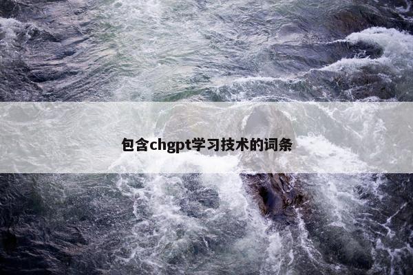 包含chgpt学习技术的词条