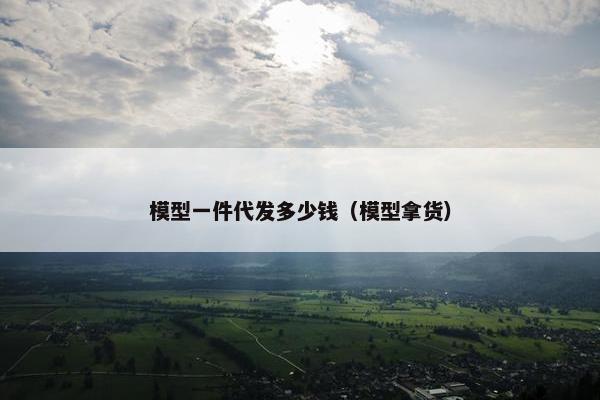 模型一件代发多少钱（模型拿货）