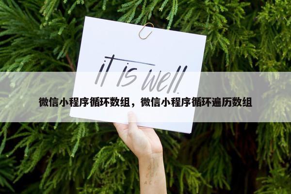 微信小程序循环数组，微信小程序循环遍历数组