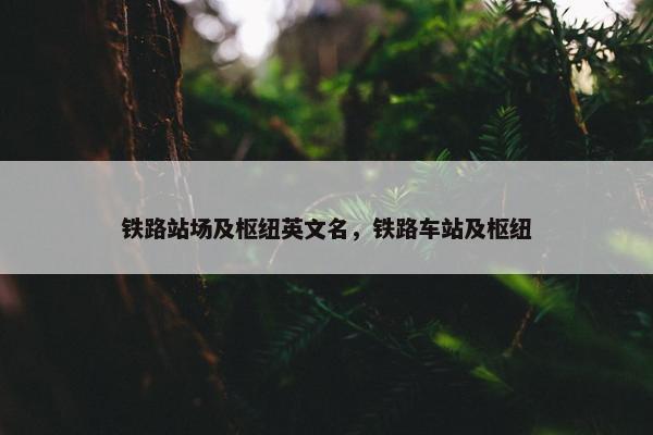铁路站场及枢纽英文名，铁路车站及枢纽