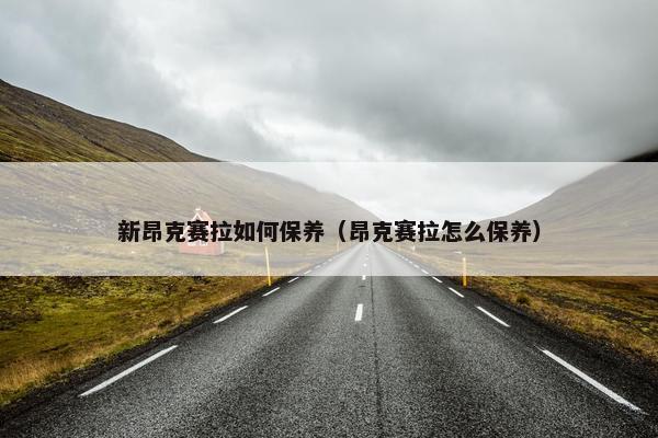 新昂克赛拉如何保养（昂克赛拉怎么保养）