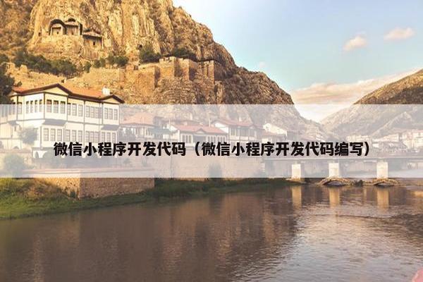 微信小程序开发代码（微信小程序开发代码编写）