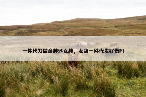 一件代发做童装还女装，女装一件代发好做吗