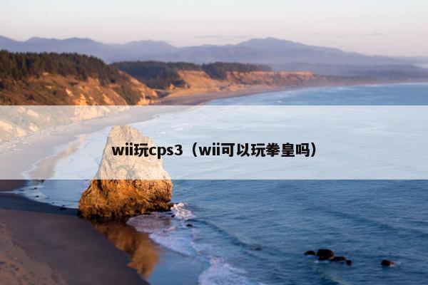 wii玩cps3（wii可以玩拳皇吗）