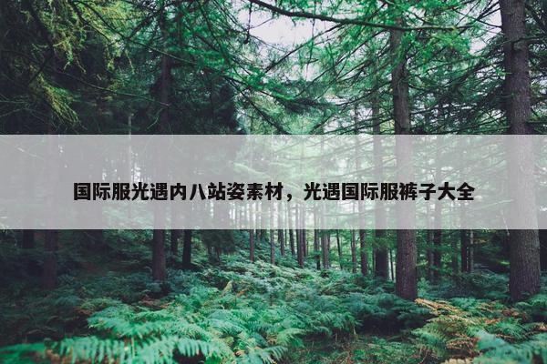 国际服光遇内八站姿素材，光遇国际服裤子大全