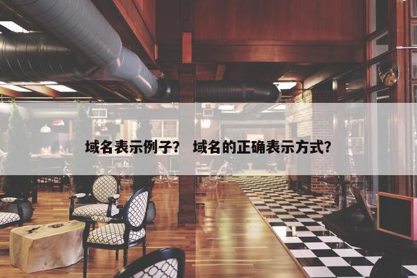 域名表示例子？ 域名的正确表示方式？