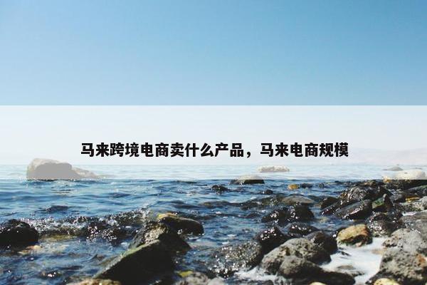 马来跨境电商卖什么产品，马来电商规模
