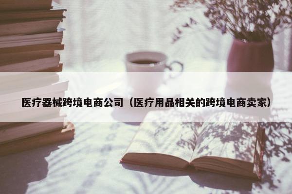 医疗器械跨境电商公司（医疗用品相关的跨境电商卖家）