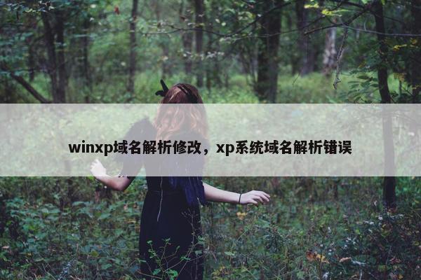 winxp域名解析修改，xp系统域名解析错误