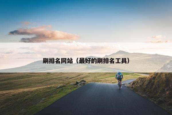 刷排名网站（最好的刷排名工具）