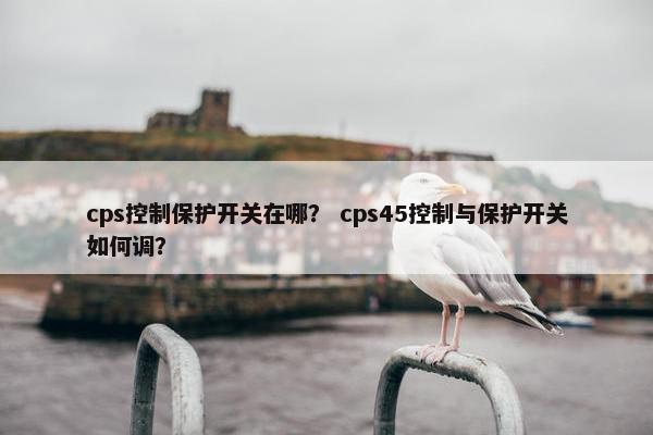 cps控制保护开关在哪？ cps45控制与保护开关如何调？