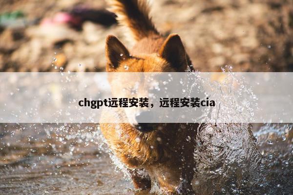 chgpt远程安装，远程安装cia