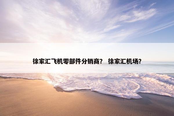徐家汇飞机零部件分销商？ 徐家汇机场？