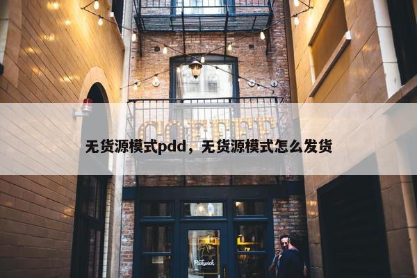 无货源模式pdd，无货源模式怎么发货