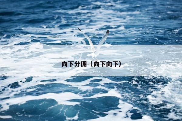 向下分佣（向下向下）