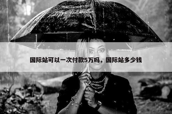 国际站可以一次付款5万吗，国际站多少钱